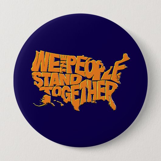 我々国民は結束している 缶バッジ (正面)