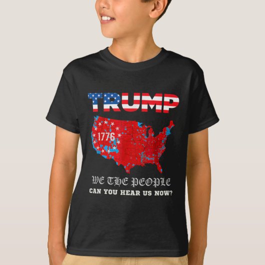 我々国民は2024年話の選挙の地図を持っている Tシャツ (正面)