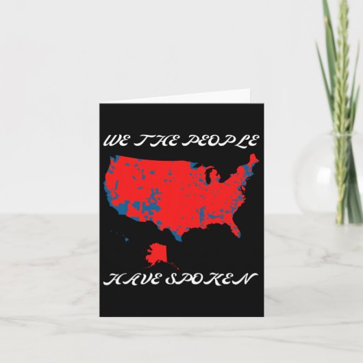我々国民は2024年話米国選挙マップTr カード (正面)