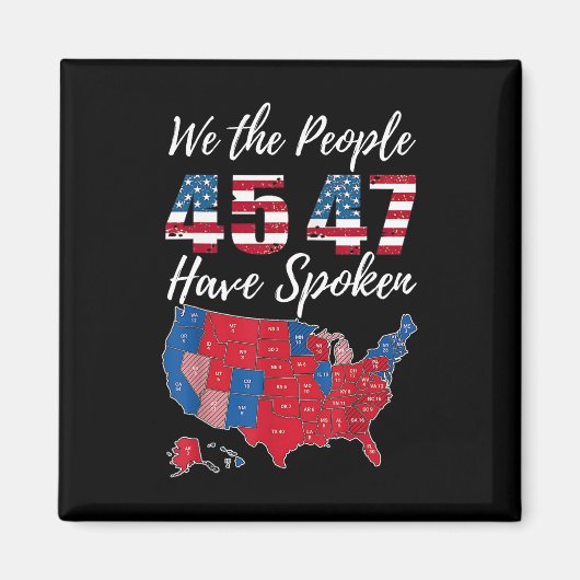 我々国民は2024年話米国選挙マップTr マグネット (正面)