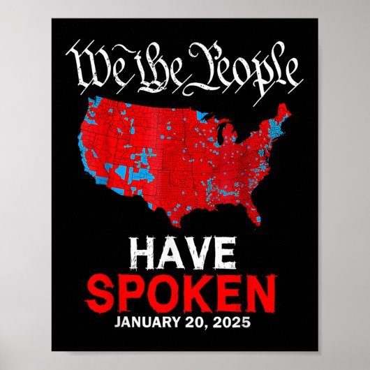 我々国民は2025年1月20話日のトランプElを持っている ポスター (正面)