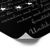 我々国民は7月4日の米国憲法を前文にしている ポスター (角)