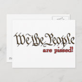 我々国民は…怒ってる! ポストカード (正面/裏面)
