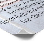 我々国民は、米国憲法教室の前文 ポスター (角)