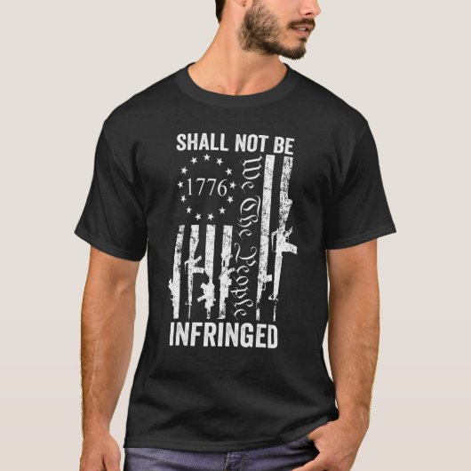我々国民はAR15 Pro Gunを侵害されない Tシャツ (正面)