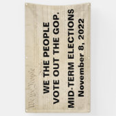 我々国民はGOP中間選挙に投票する 横断幕 (縦)