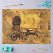 我々国民憲法に覆われた馬車 薄葉紙 (クラフト)