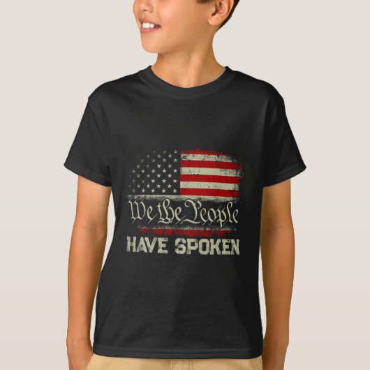 我々国民話は再トランプ選の勝利を得た Tシャツ (正面)