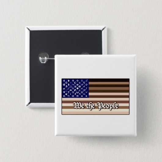 我々国民 缶バッジ (正面&裏面)