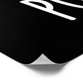 我々得ザうんちおもしろいーウンチプンダークBG ポスター (角)