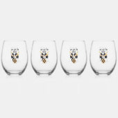 我々得ビート ステムなしワイングラス (正面)