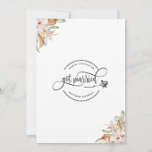 我々得結婚したは自然開花結婚したは 案内状 (裏面)