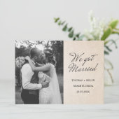 我々得結婚した結婚の発表 招待状 (スタンド正面)