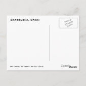 我々応援、我々ダンス、我々は行動する熱狂する ポストカード (裏面)