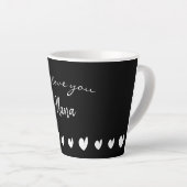 我々愛あなたナナハートラテマグ カフェラテマグ (右アングル)