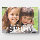 我々愛おばあちゃん写真ファンシーレタリングカスタム フォトプラーク (正面)