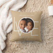 我々愛ユーパパカスタムフォトタン クッション (ブランケット)