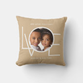 我々愛ユーパパカスタムフォトタン クッション (正面)