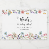 我々感謝していの野花の好意を突き付けて リキュールボトルラベル (シングルラベル)