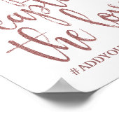 我々救済は、愛のバラ金ゴールドグリッター標識をキャプチャ ポスター (角)