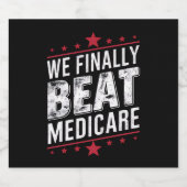 我々最終的にビートメディケア・トランプバイデン氏選挙 ビールラベル (シングルラベル)