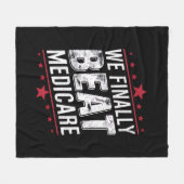 我々最終的にビートメディケア・トランプバイデン氏選挙 フリースブランケット (正面(横))