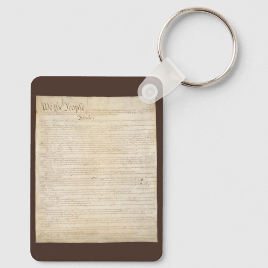 我々民統一された族州憲法 キーホルダー (裏面)