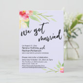 我々水得色の花onラベンダー 招待状 (スタンド正面)