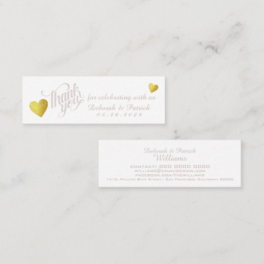 我々祝の世話にな結婚る スキニー名刺 (正面/裏面)