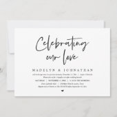 我々祝の愛と結婚の駆け落ち 招待状 (正面)