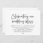 我々祝の結婚至福、エロペメント・ブランチ 招待状 (正面/裏面)