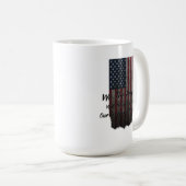 我々米国人民旗アメリカの言論の自由 コーヒーマグカップ (正面右)