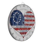 我々米国国旗のハートダーツボード ダーツボード (正面左)