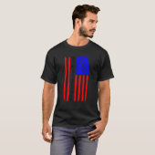 我々米国国旗の愛国心 Tシャツ (正面フル)