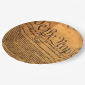 我々米国憲法7月4日パーティー ペーパープレート (アングル)