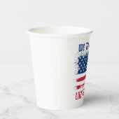 我々米国民おもしろい旗7月4日パーティー 紙コップ (右)