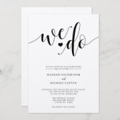 我々素朴は結婚式招待状 招待状 (正面/裏面)