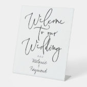 我々結婚の手で歓迎さ結婚れた 台座サイン (正面)