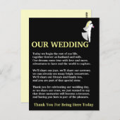 我々結婚の ポストカード (正面/裏面)
