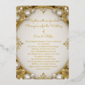 我々結婚の 箔招待状 (裏面)