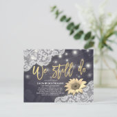 我々結婚はまだレースひまわりの延期 案内ポストカード (スタンド正面)