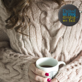 我々統一されたはウクライナのやる気を起こさせることわざ 缶バッジ