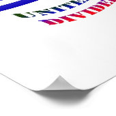 我々統一されたは分裂した我々の秋 ポスター (角)