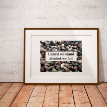 我々統一されたは分裂して立つ我々の秋諺