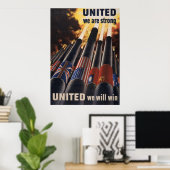 我々統一されたは勝つ統一されたのが強い ポスター (ホームオフィス)