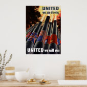 我々統一されたは強い ポスター (キッチン)