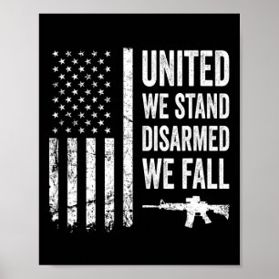 我々統一されたは武装解除に立つ我々秋- Gun Rights Amer ポスター