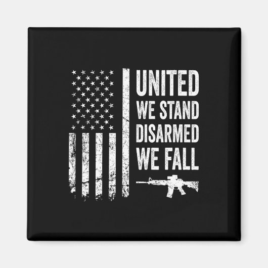 我々統一されたは武装解除に立つ我々秋- Gun Rights Amer マグネット (正面)