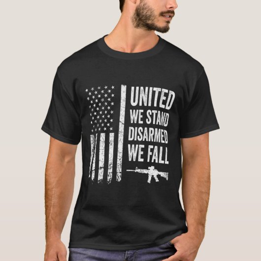 我々統一されたは武装解除に立つ我々秋- Gun Rights Amer Tシャツ (正面)