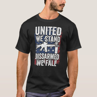 我々統一されたは武装解除に耐える我々秋米国の銃権 Tシャツ